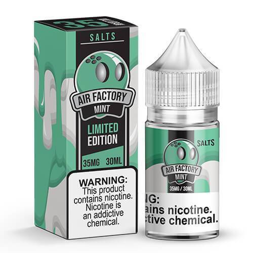 AIR FACTORY SALTS | Mint 30ML eLiquid with packaging